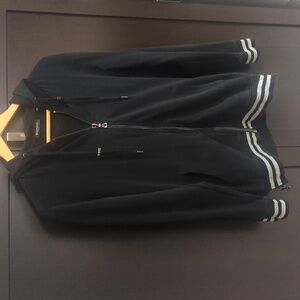 Balmain Unisex Zip Up Hooded SweatShirt Men's XS Or Women's Small - Like New